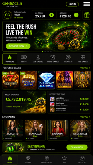 Gameplay gaming club casino