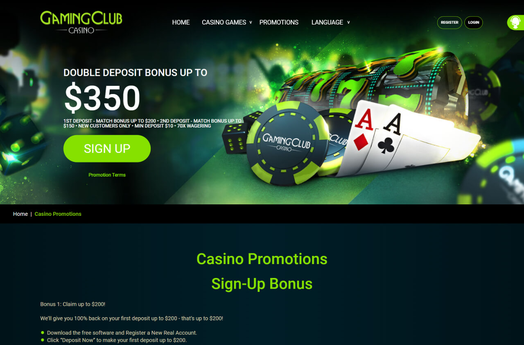 gaming club casino Gameplay